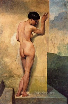 フランチェスコ・ヘイズ Painting - ヌード・ディ・ドンナ・スタンテ 1859 フランチェスコ・ヘイズ